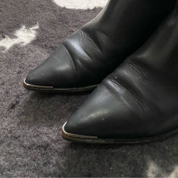 Acne Black and Pink Ankle Boots - Picture 6 of 8